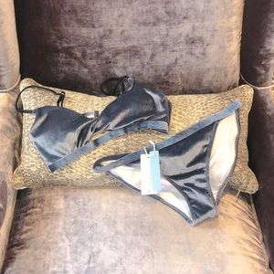 Cupshe Velvet Bikini